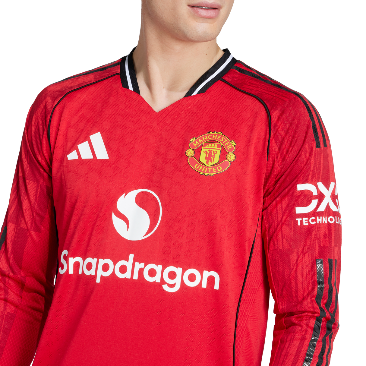 ADIDAS - Maglia Manchester United 25/26 Manica Lunga Home Authentic - Uomo - Red - image 6