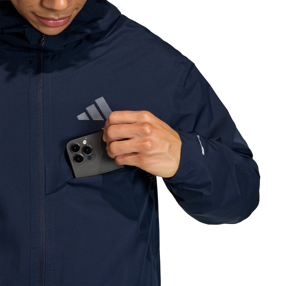 ADIDAS - TERREX Multi 2 Layer CLIMAPROOF Rain Jacket - Uomo - Blue - image 5