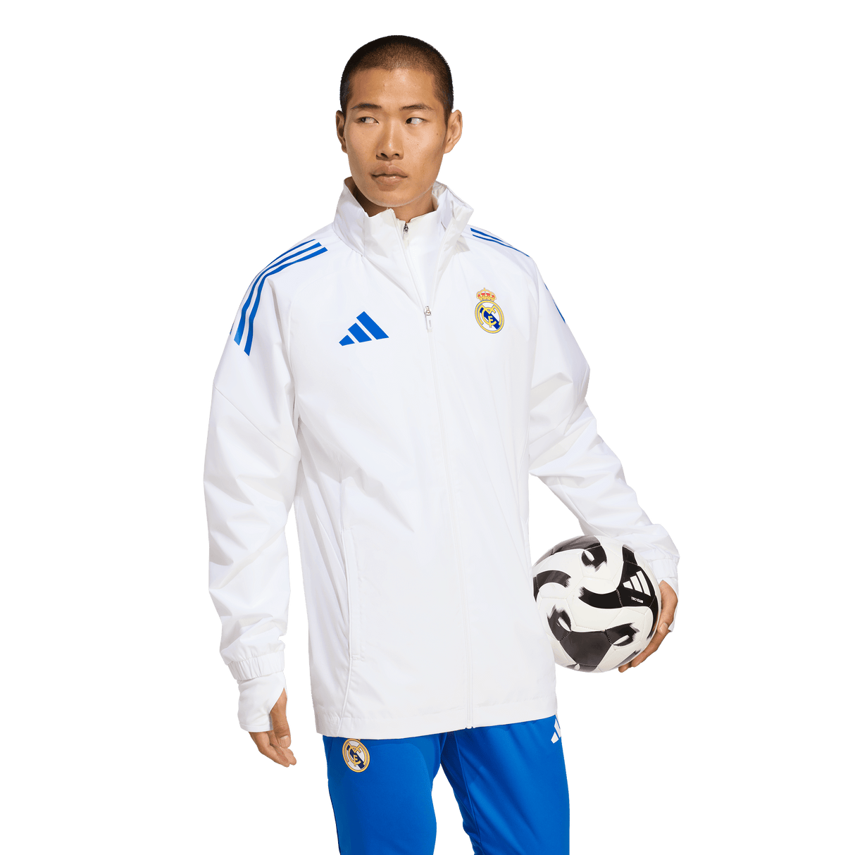 ADIDAS - Real Madrid 25/26 Tiro25 Competition All Weather Jacket - Uomo - White - image 4