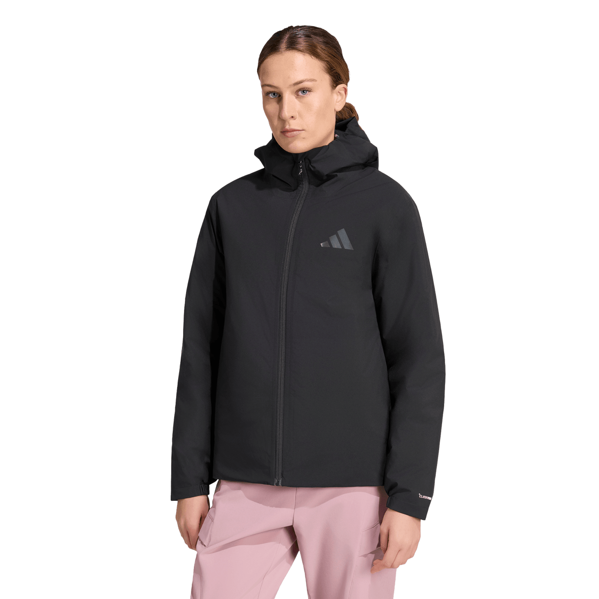 ADIDAS - TERREX Multi Essentials CLIMAPROOF Insulated Hooded Jacket - Donna - Black - image 2