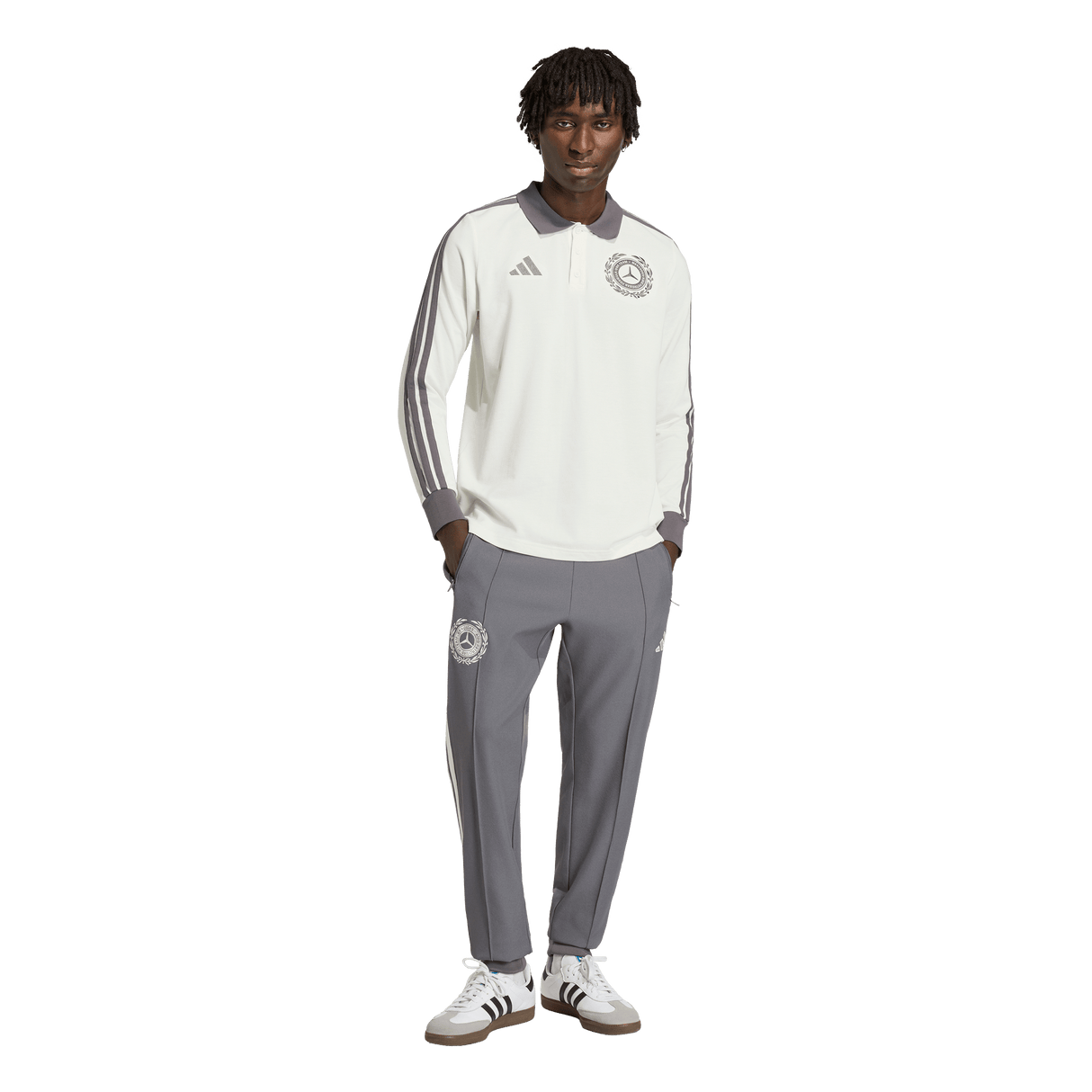 ADIDAS - Mercedes - Amg Petronas Formula 1 Team Silver Arrows Icon Track Pant - Uomo - Grey - image 4