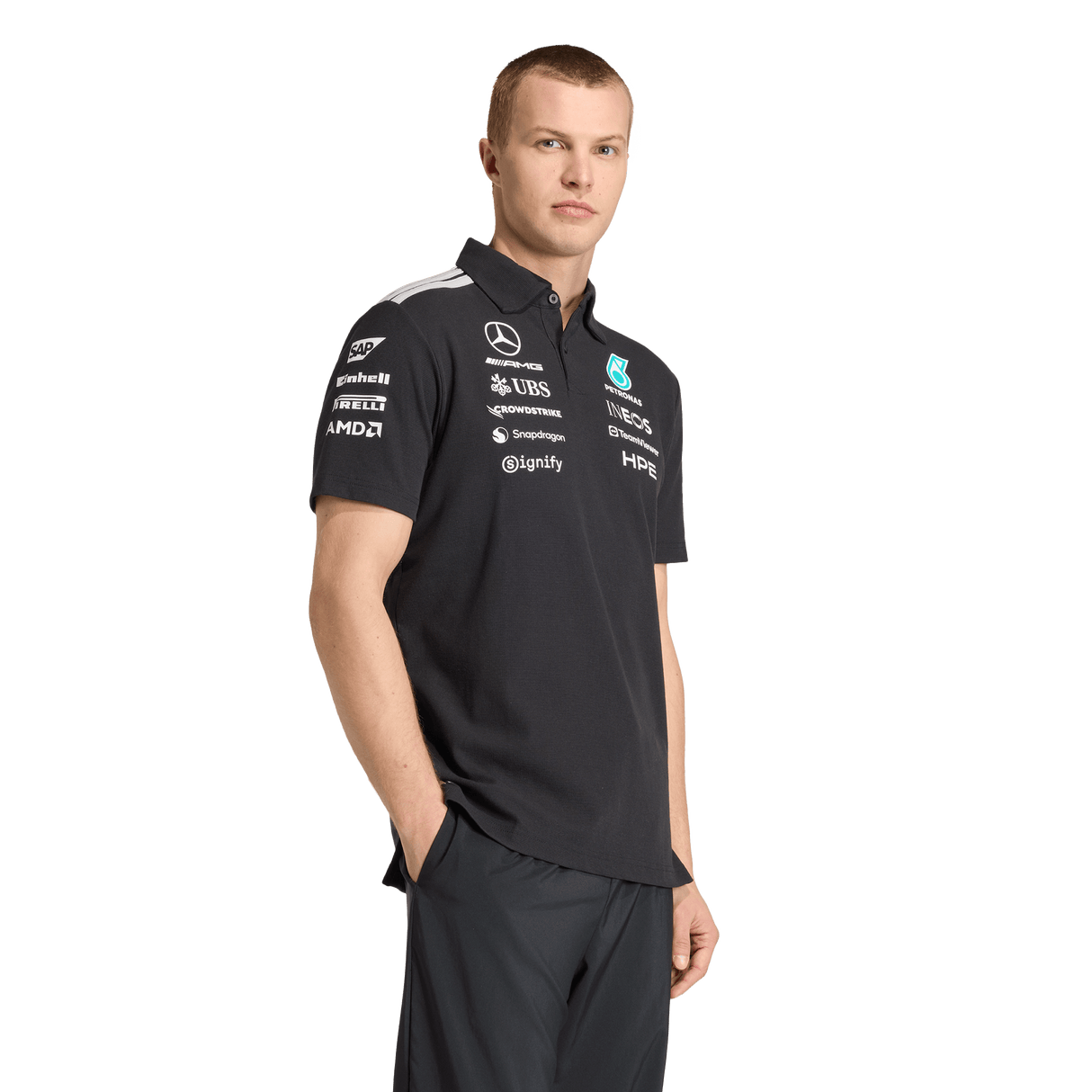 ADIDAS - Polo Mercedes-Amg Petronas Formula 1 Team Engineers - Uomo - image 2