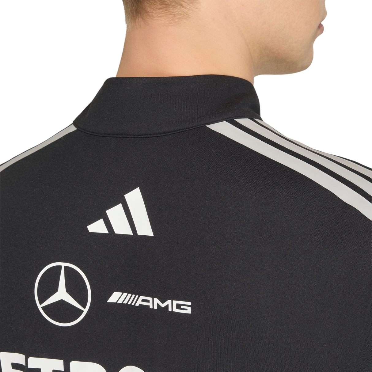 ADIDAS - Felpa Mercedes - Amg Petronas Formula 1 Team Engineers Quarter Zip - Uomo - Black - image 7