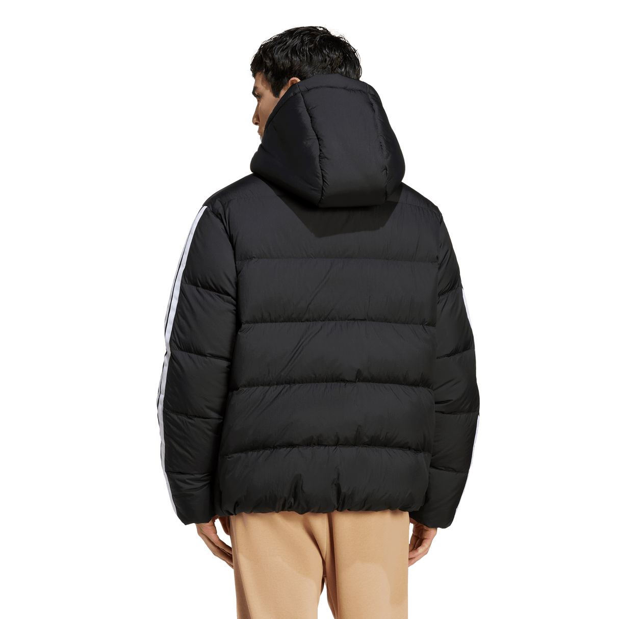 ADIDAS - Essentials CLIMAWARM Giacca Piumino Con Cappuccio 3 Strisce - Uomo - Black - image 3