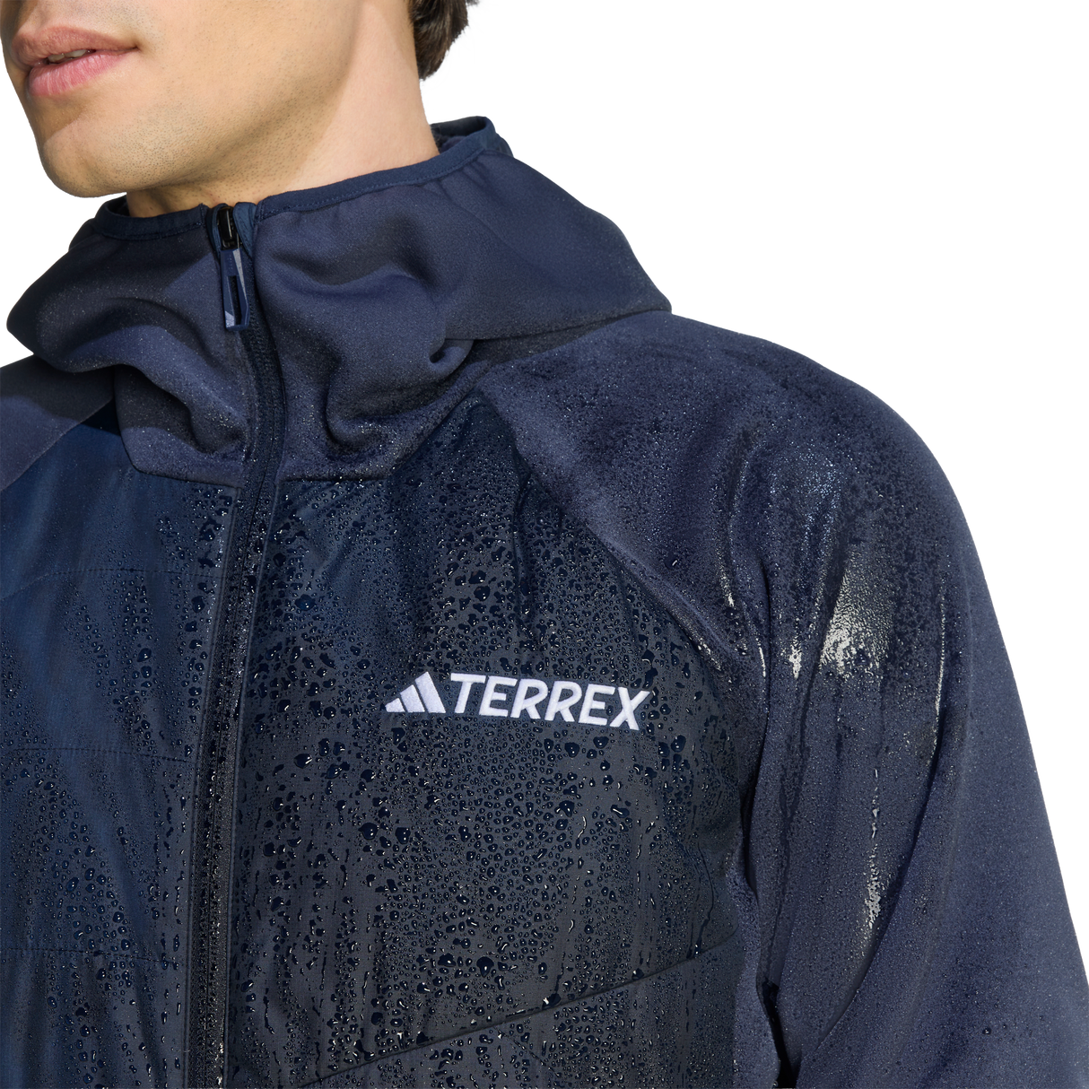 ADIDAS - TERREX Multi CLIMAWARM Insulated Hybrid Hooded Jacket - Uomo - Blue - image 6