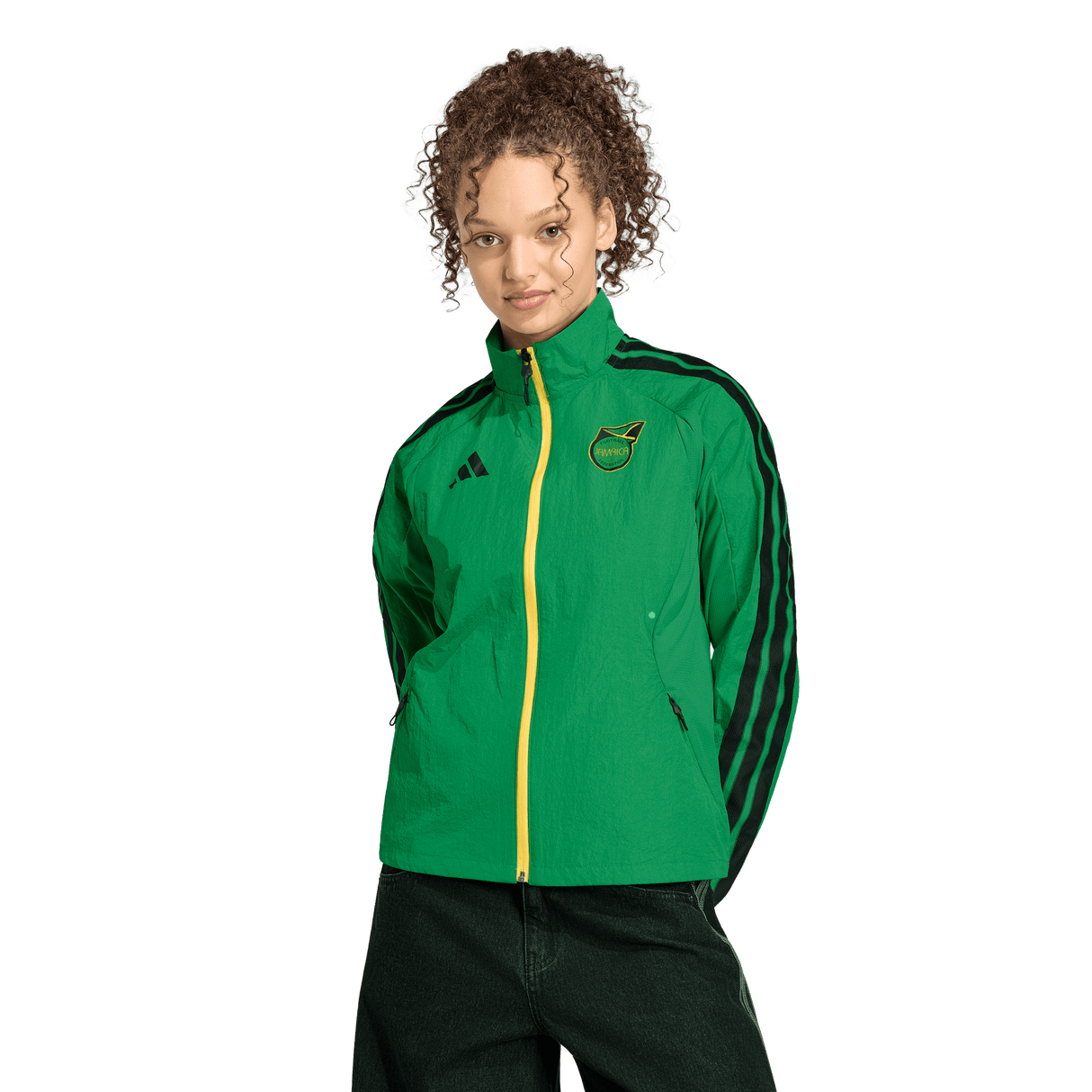ADIDAS - Jamaica X Bob Marley Home Anthem Jacket - Donna - Green - image 2