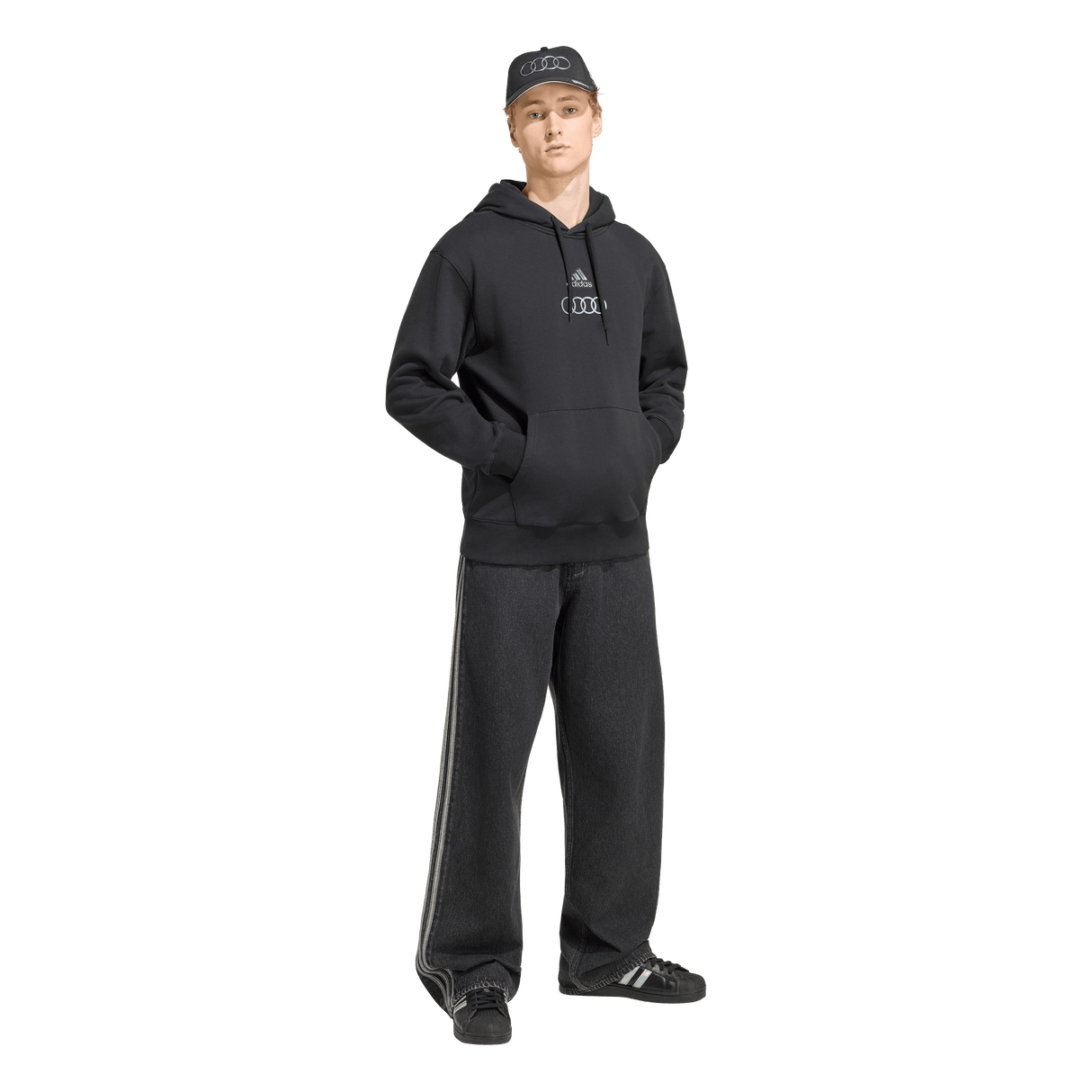 ADIDAS - Audi Revolut Formula One Team 2026 Teamgeist Hoodie - Uomo - Black - image 4