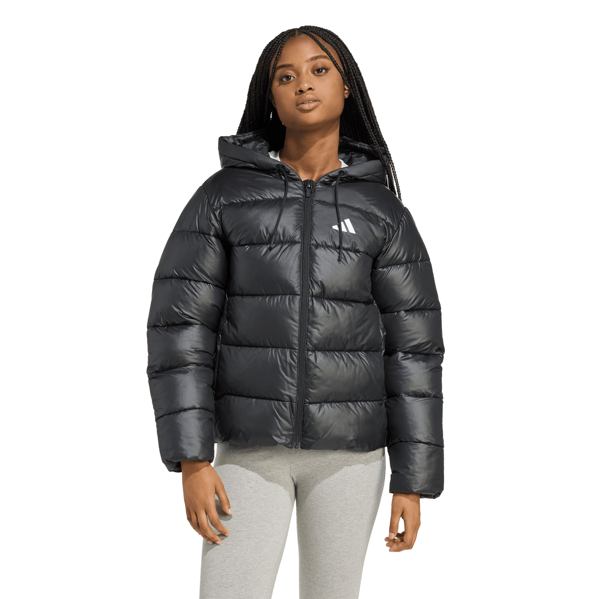 ADIDAS - Essentials CLIMAWARM Piumino Sintetico Giacca Con Cappuccio - Donna - Black - image 2