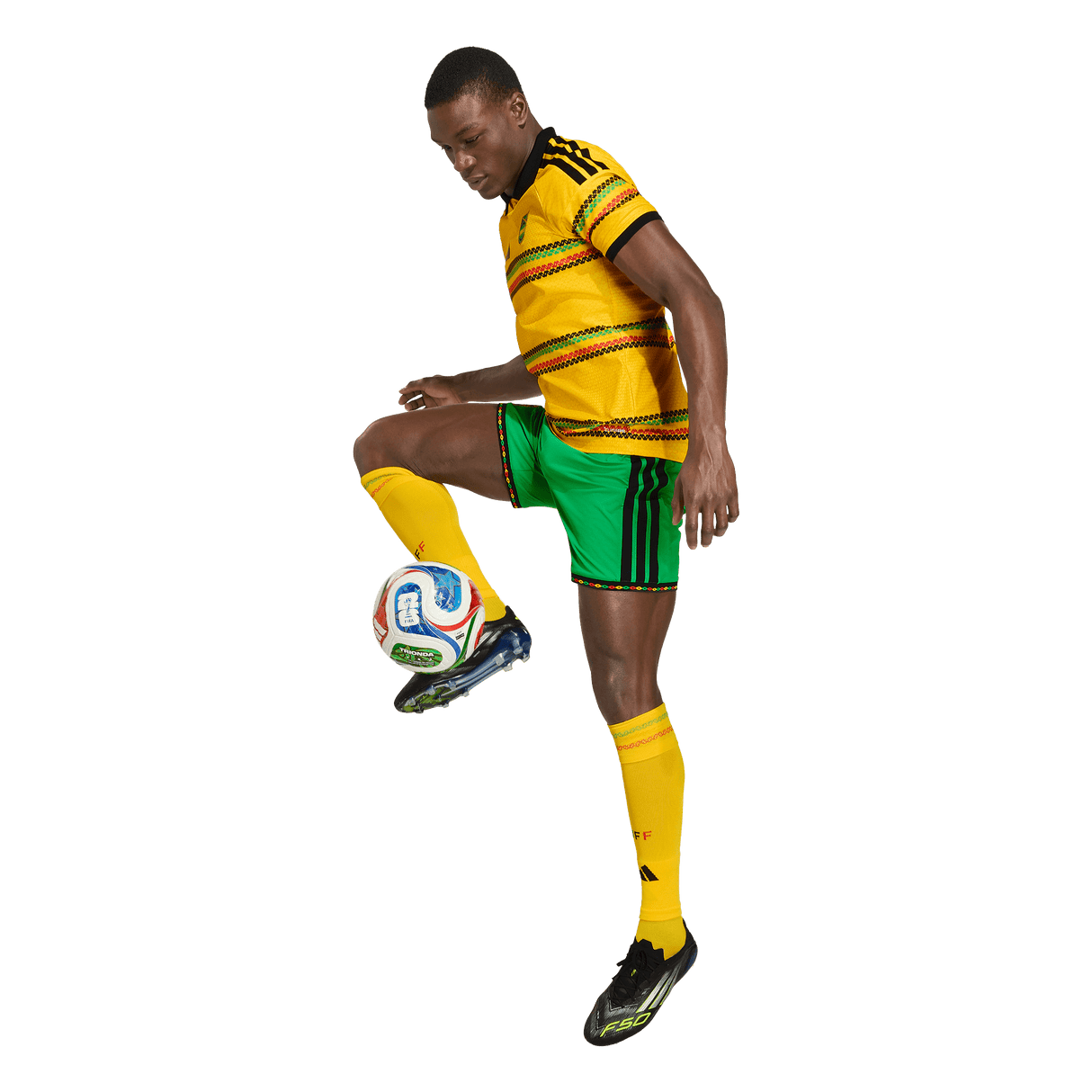 ADIDAS - Maglia Home Giamaica 26 Authentic X Bob Marley - Uomo - Yellow - image 5
