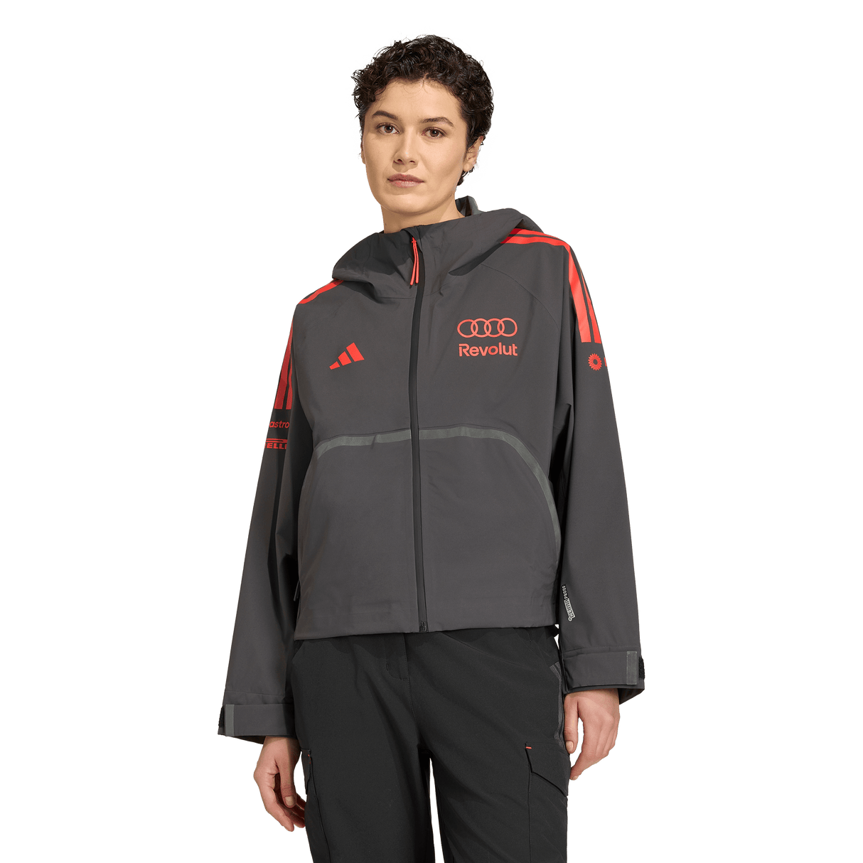 ADIDAS - Audi Revolut Formula One Team 2026 Mechanics Rain Jacket - Donna - Black - image 2