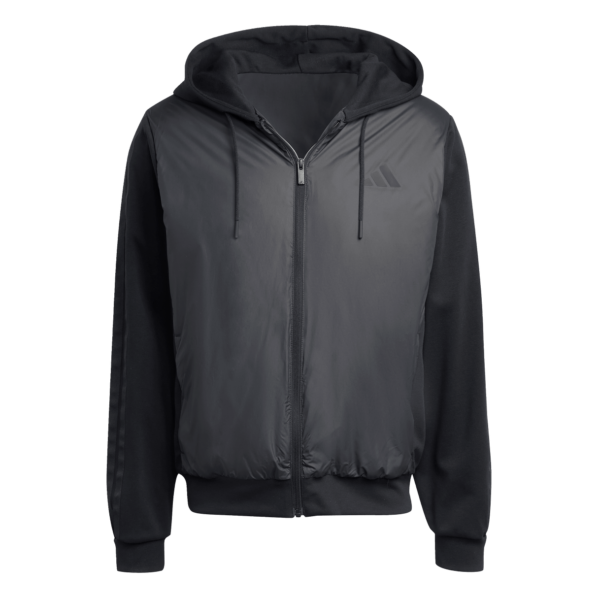 ADIDAS - Essentials CLIMAWARM 3 Stripes Insulated Hooded Hybrid Jackets - Uomo - Black - image 1
