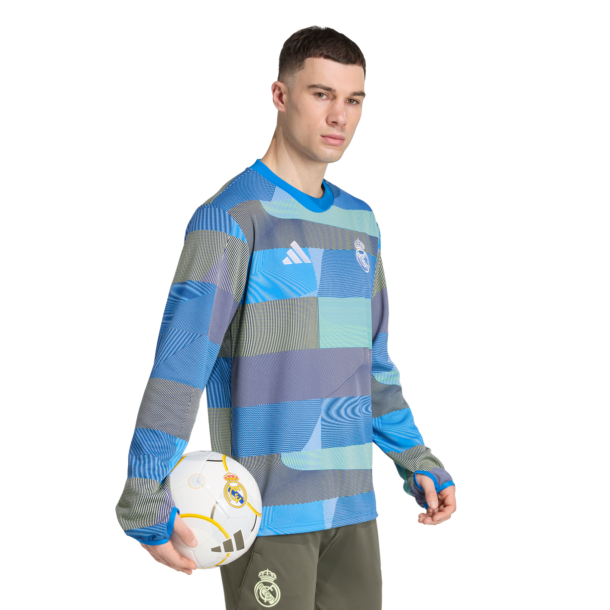 ADIDAS - Real Madrid 25/26 Pre-Match Warm Top - Uomo - Blue - image 4