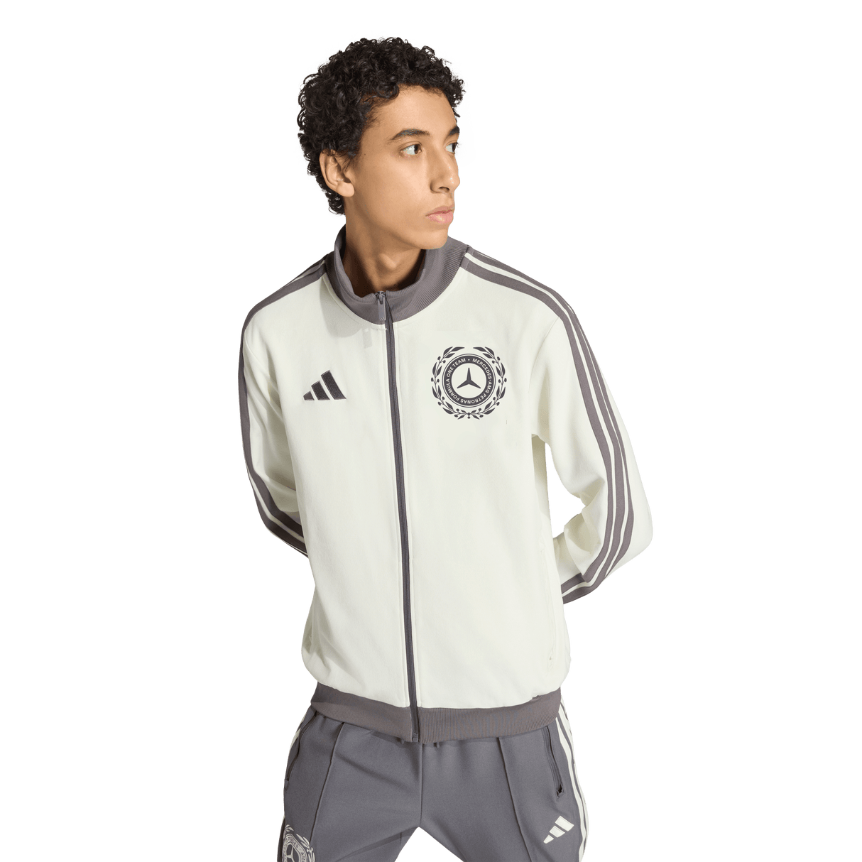 ADIDAS - Mercedes - Amg Petronas Formula 1 Team Silver Arrows Icon Track Top - Uomo - White - image 6