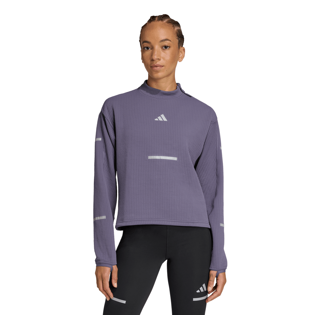 ADIDAS - Maglia Girocollo Da Running Adi365 CLIMAWARM+ - Donna - Purple - image 2