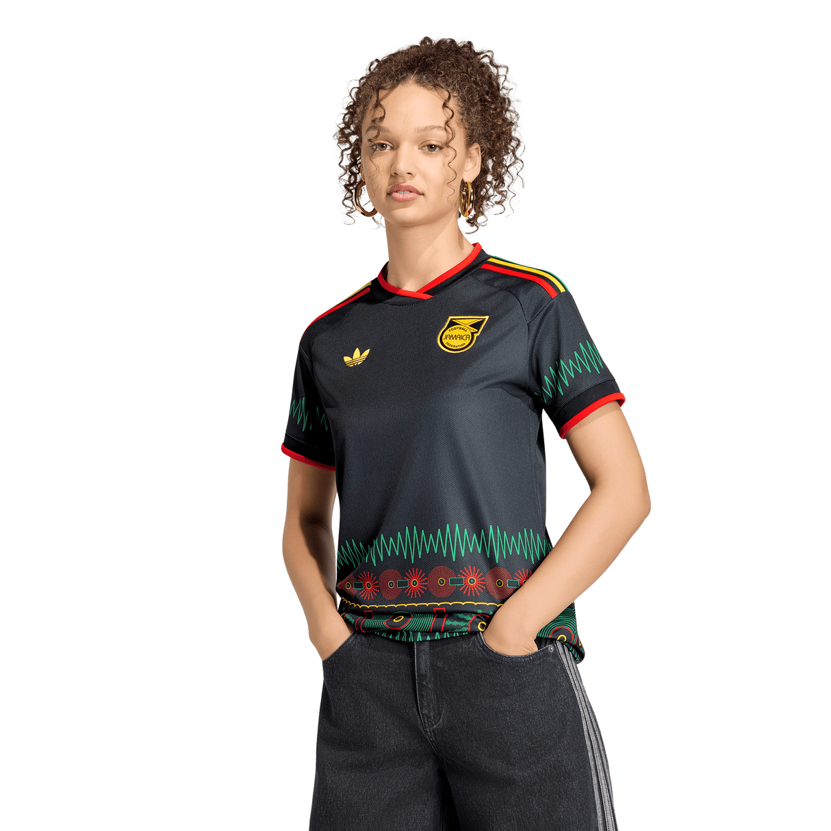 ADIDAS - Maglia Da Trasferta X Bob Marley Giamaica 26 - Donna - Black - image 3