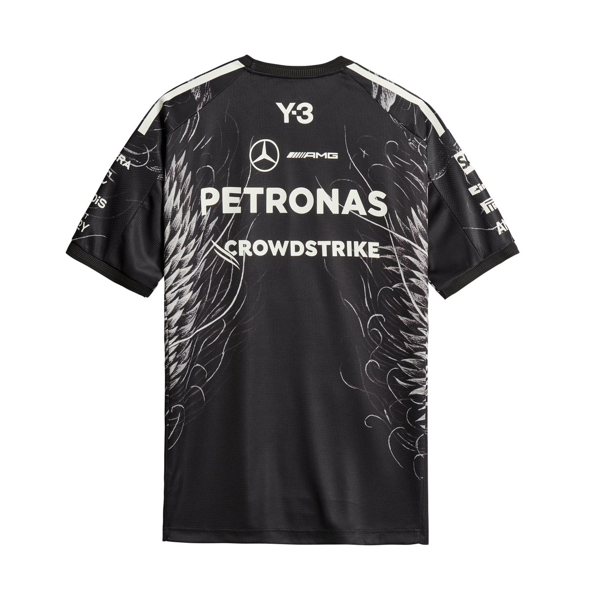 ADIDAS - Y-3 Mercedes - Amg Petronas Formula 1 Team Driver Short Sleeve Jersey - Black - image 10