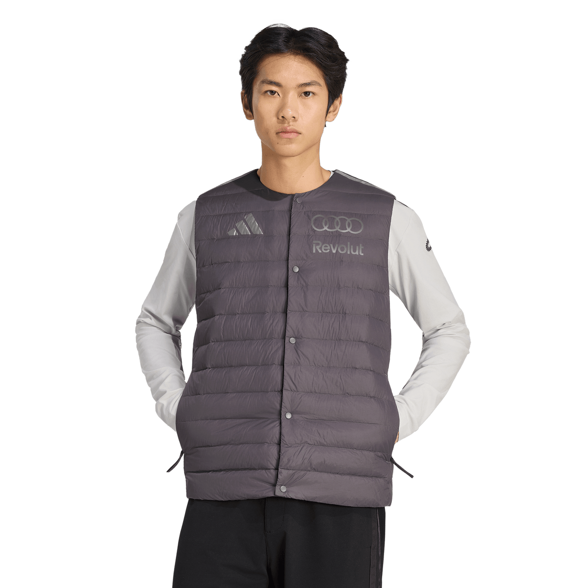 ADIDAS - Audi Revolut Formula One Team 2026 Engineers & Marketing Padded Vest - Uomo - Black - image 2