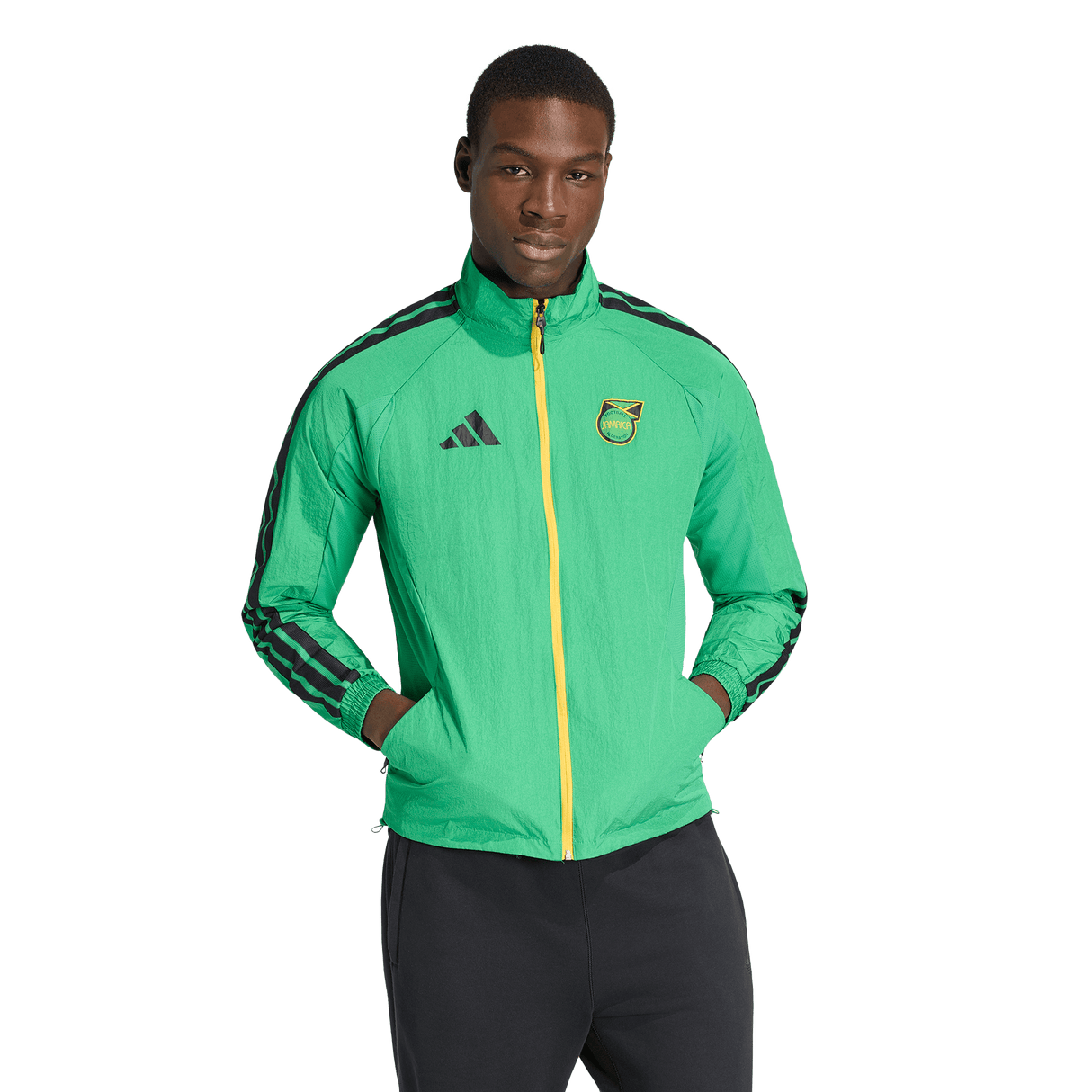 ADIDAS - Giacca Anthem Home Giamaica X Bob Marley - Uomo - Green - image 2