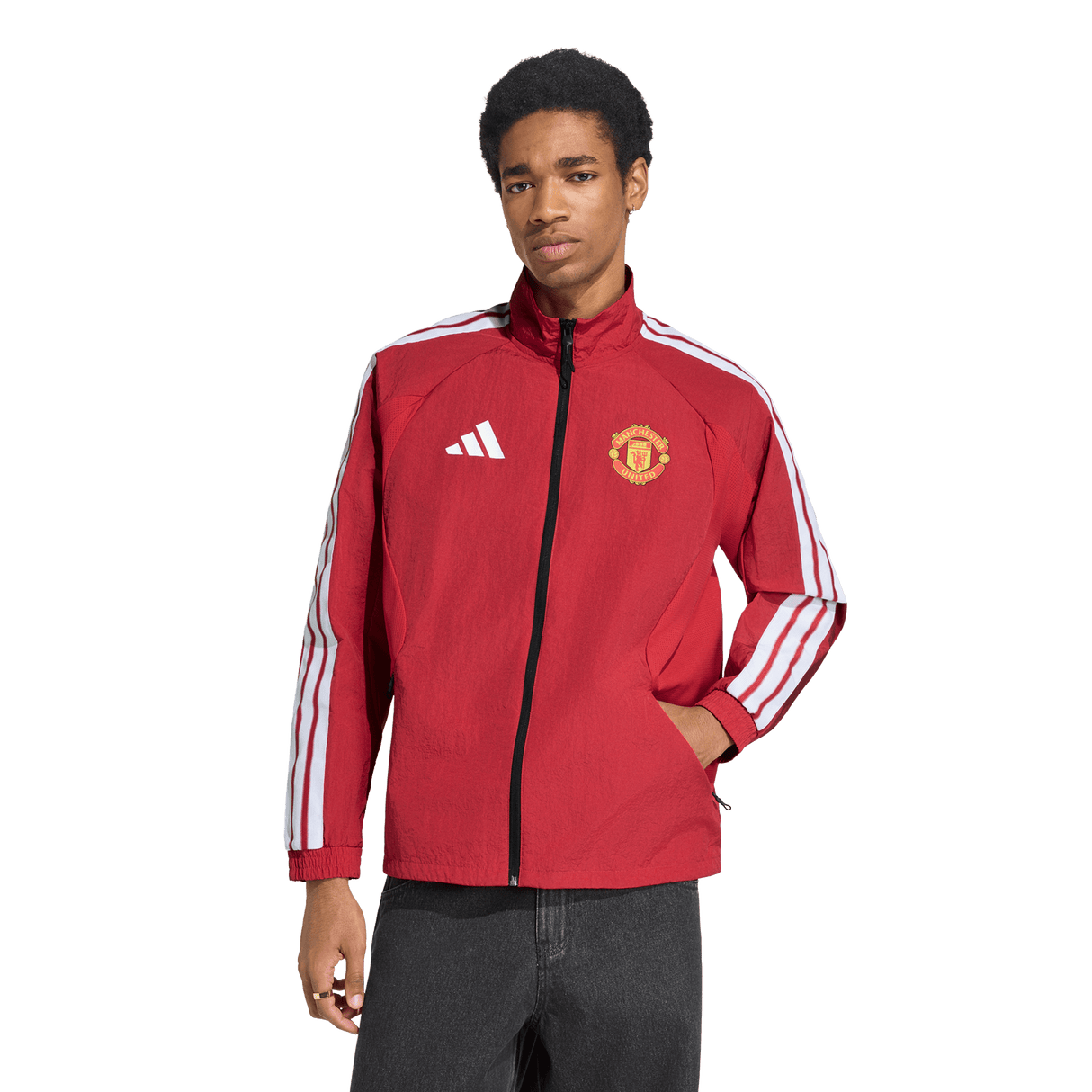 ADIDAS - Manchester United Home Anthem Jacket - Uomo - Red - image 2