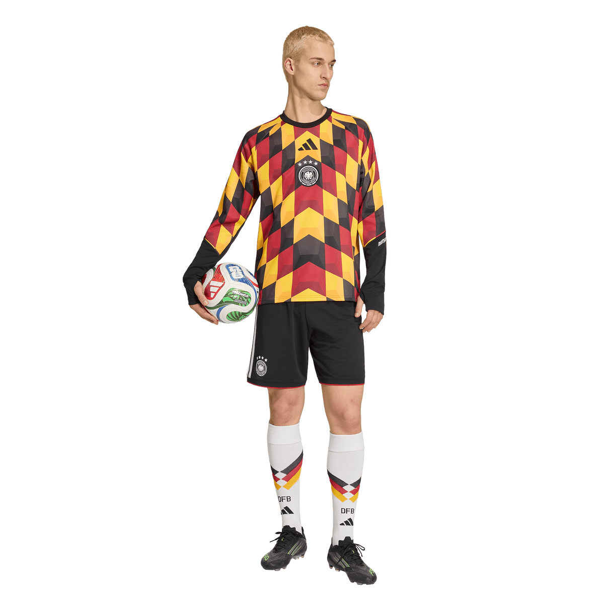 ADIDAS - Germany 26 Home Pre Match Warm Top - Uomo - Black - image 4