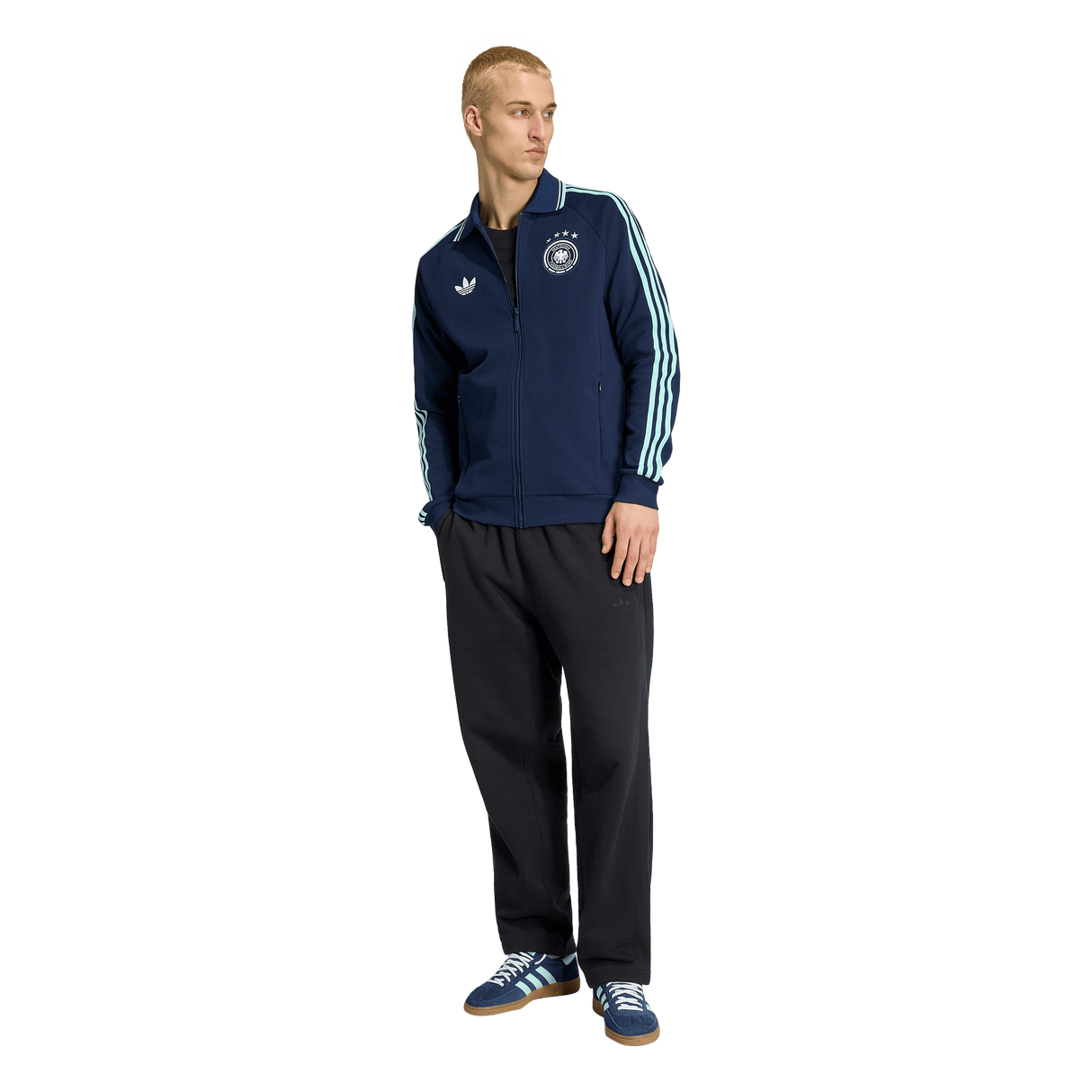 ADIDAS - Germany Away Anthem Jacket - Uomo - Blue - image 4