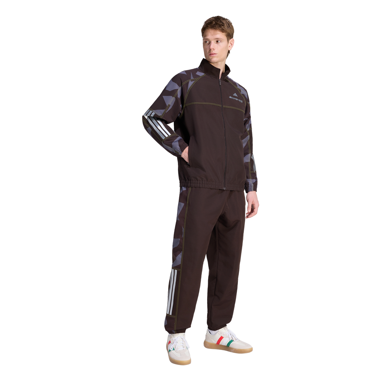 ADIDAS - Amg Camo Woven Track Pants - Brown - image 4