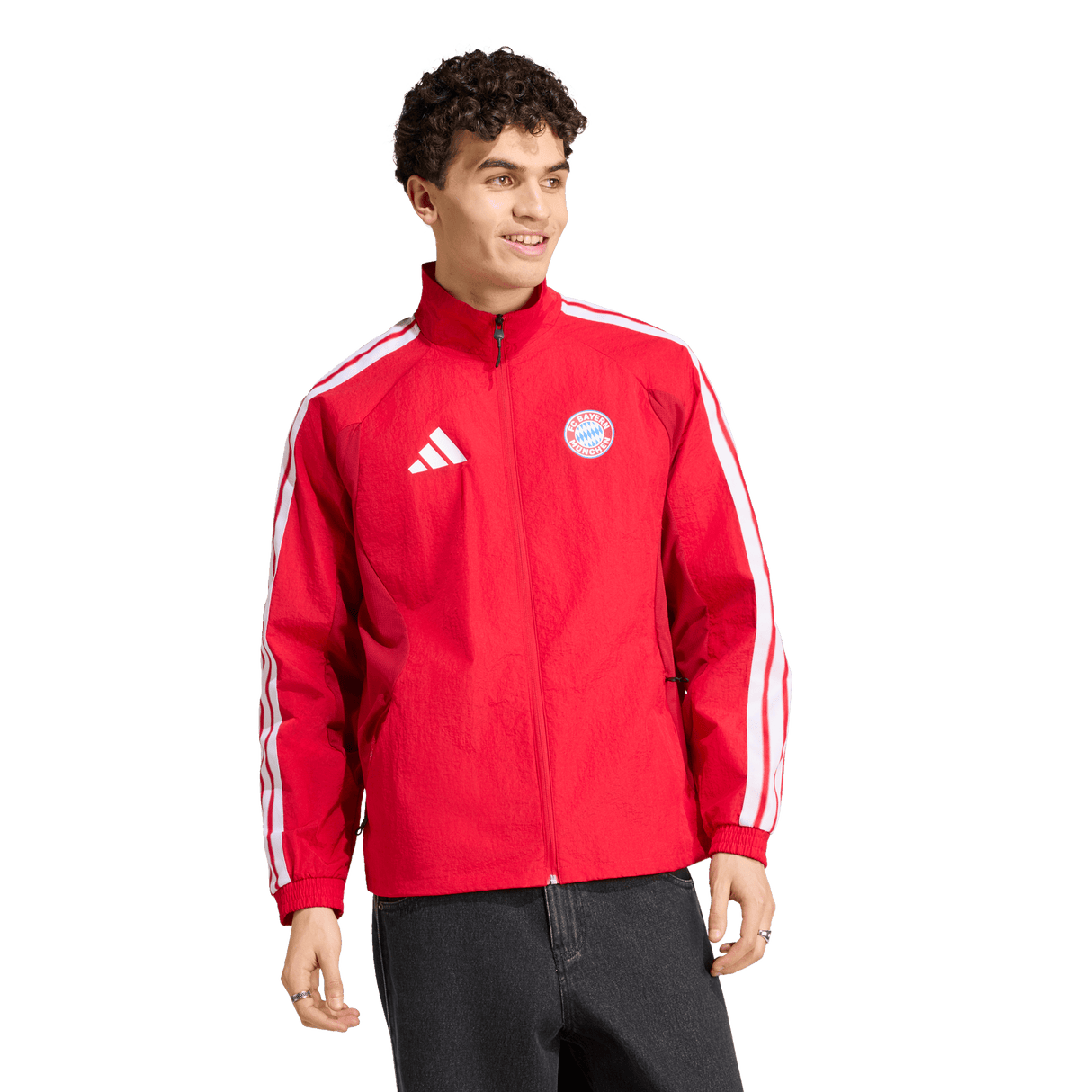ADIDAS - Fc Bayern Muenchen Home Anthem Jacket - Uomo - Red - image 2