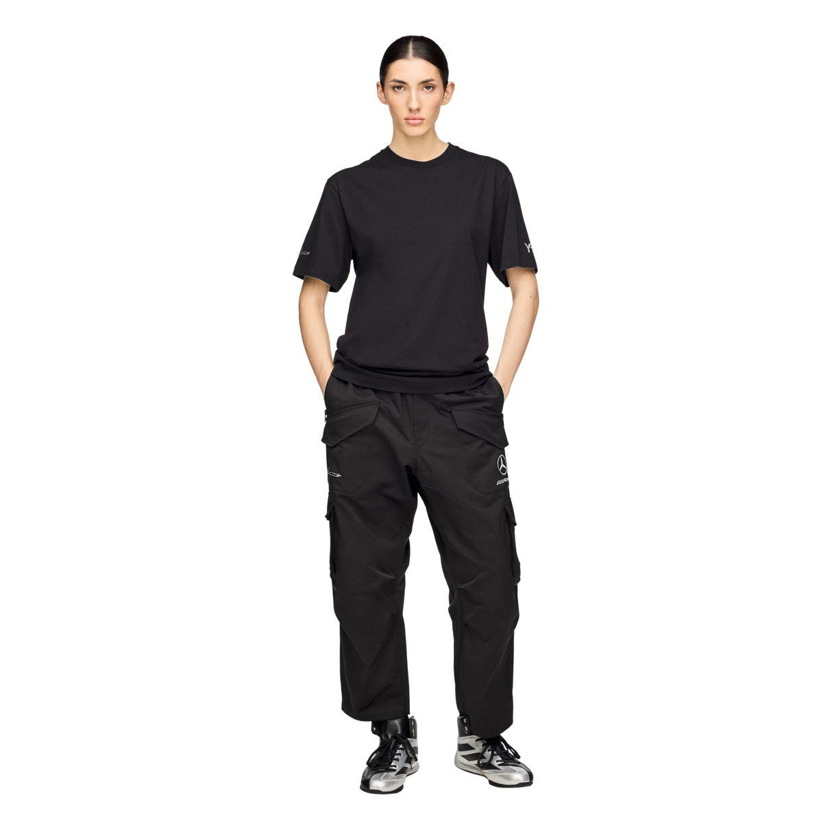 ADIDAS - Y-3 Mercedes - Amg Petronas Formula 1 Team Star Logo Short Sleeve Tee - Black - image 6