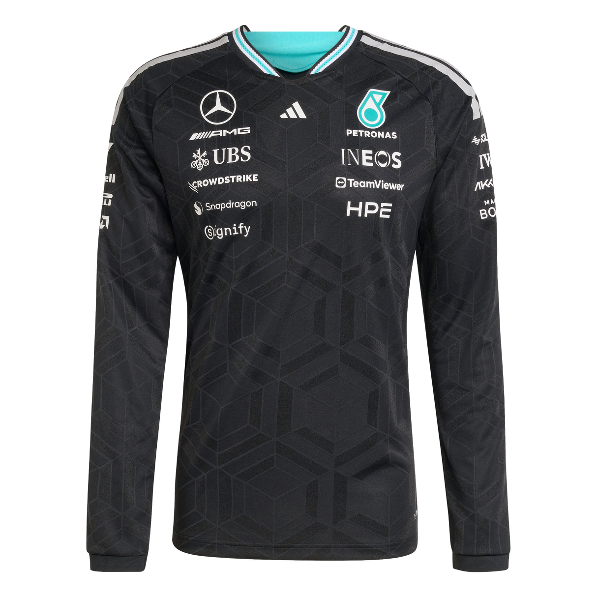 ADIDAS - Maglia Autentica A Maniche Lunghe Mercedes-Amg Petronas Formula 1 Team Driver - Uomo - image 7