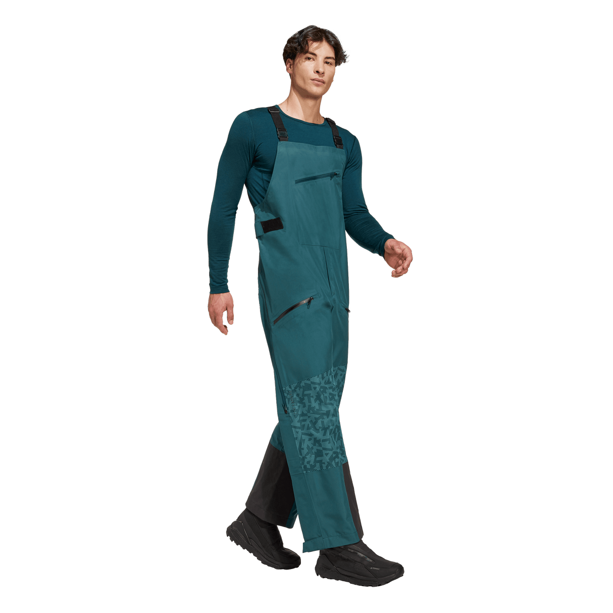 ADIDAS - TERREX Xperior Hybrid PRIMEKNIT CLIMAPROOF Bib Pants - Uomo - Blue - image 4