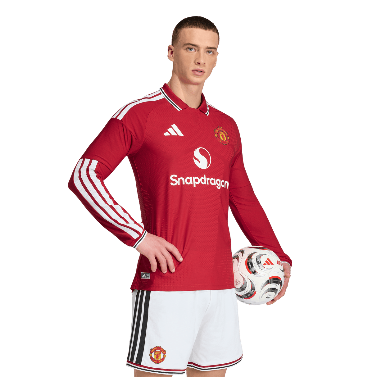 ADIDAS - Manchester United 26/27 Home Authentic Jersey Longsleeve - Uomo - Red - image 3