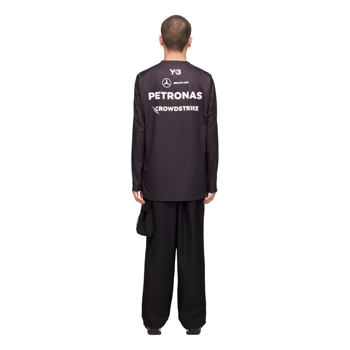 ADIDAS - Y-3 Mercedes - Amg Petronas Formula 1 Team Driver Long Sleeve Jersey - Black - image 3