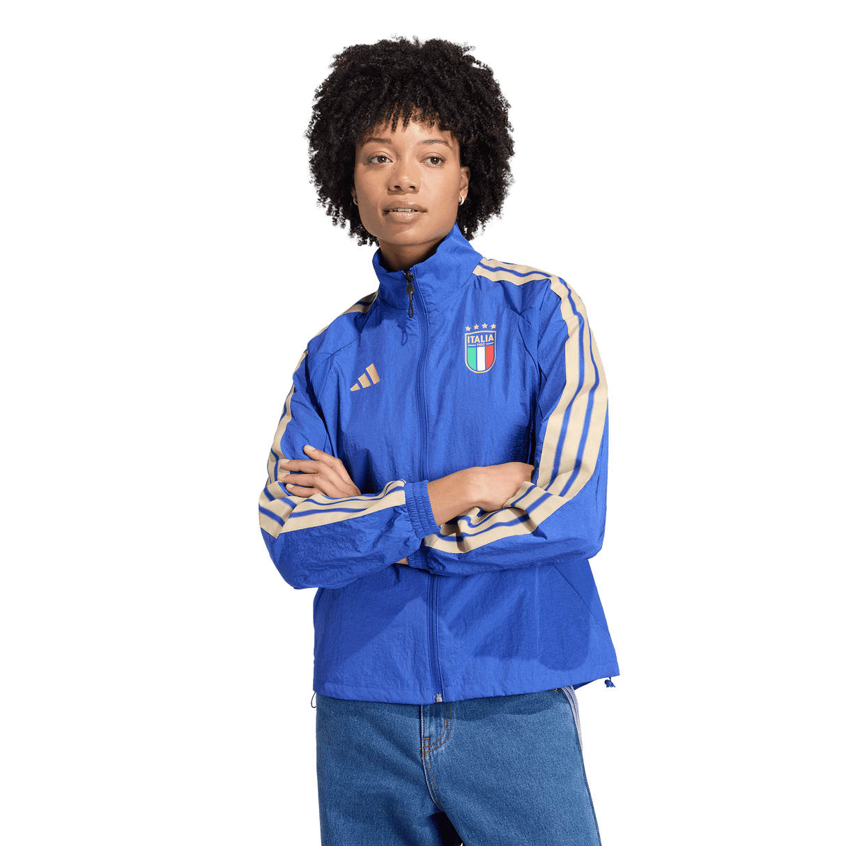 ADIDAS - Italy Home Anthem Jacket - Donna - Blue - image 2