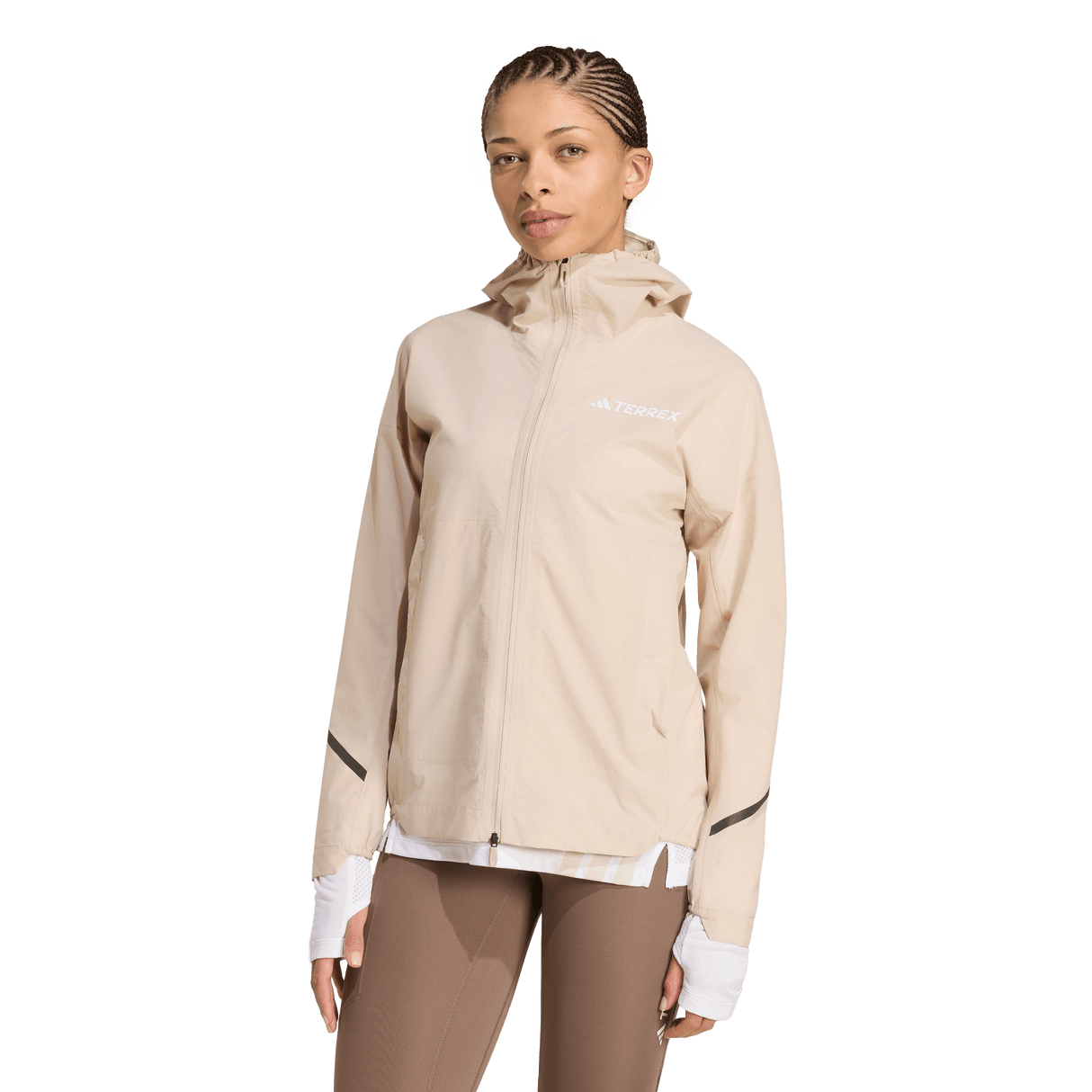 ADIDAS - Giacca TERREX Xperior 2.5 Layer Light CLIMAPROOF - Donna - Brown - image 2