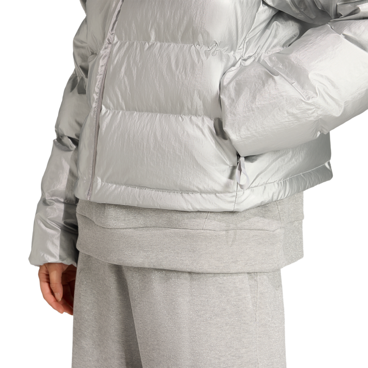 ADIDAS - Piumino Helionic Holiday CLIMAWARM - Donna - Silver - image 5