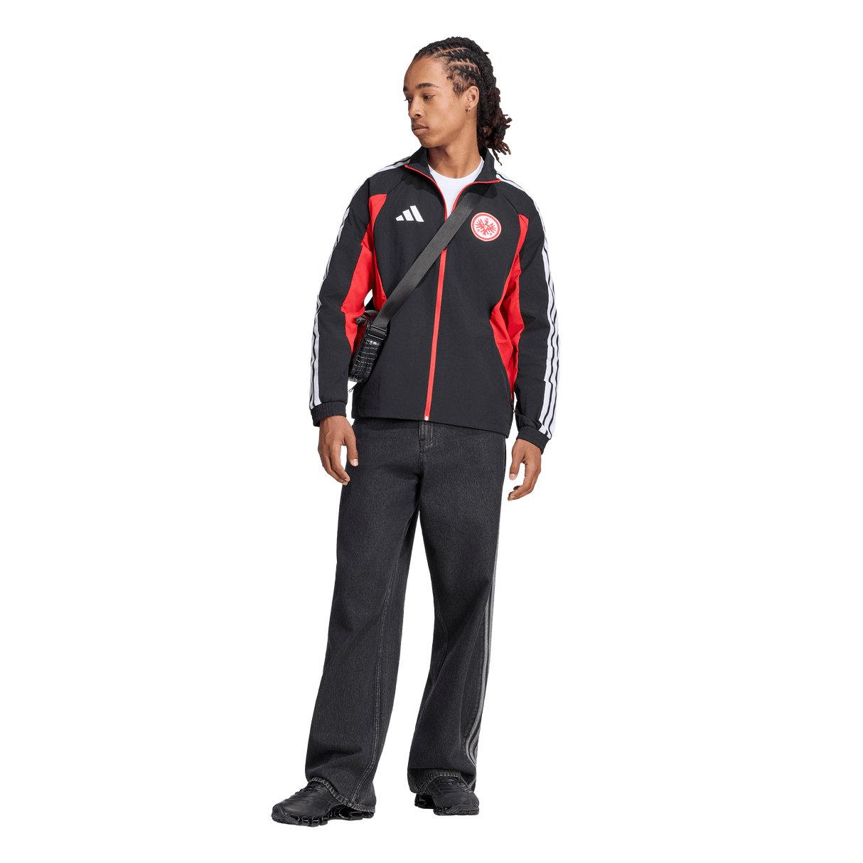 ADIDAS - Eintracht Frankfurt Home Anthem Jacket - Uomo - Black - image 3