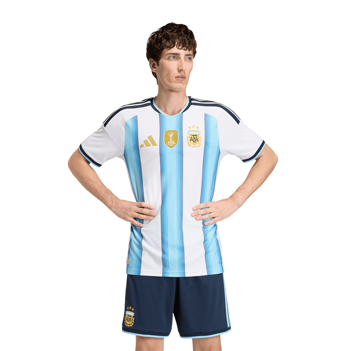 ADIDAS - Maglia Home Authentic Argentina 26 - Uomo - White - image 3