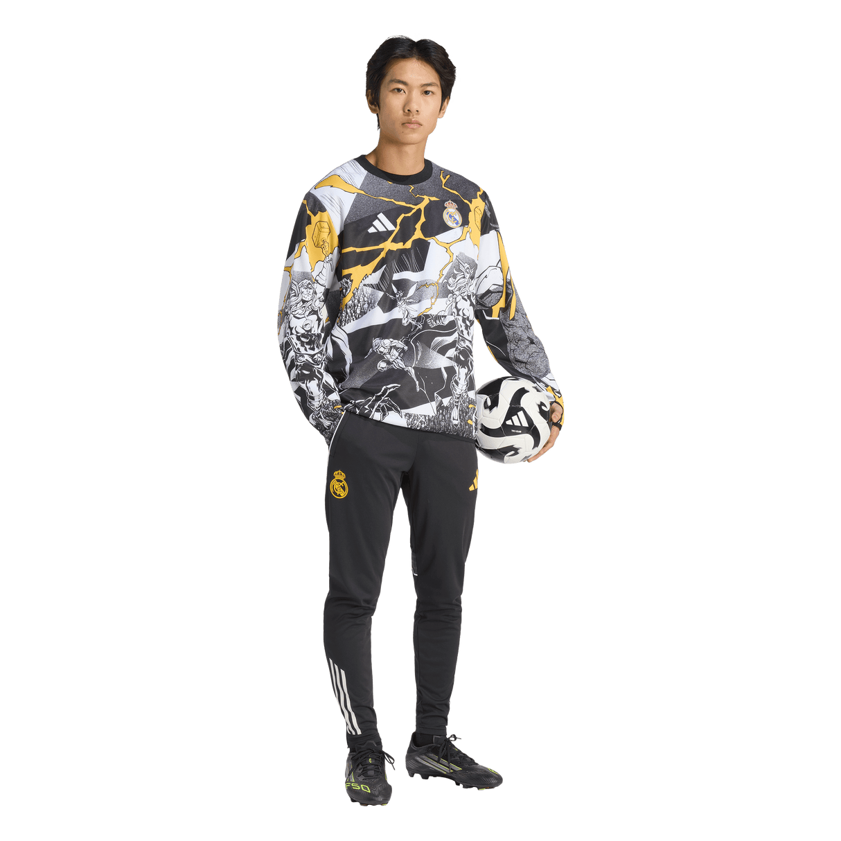 ADIDAS - Maglia Adidas Avengers Pre-Match Warm Real Madrid 25/26 - Uomo - White - image 4