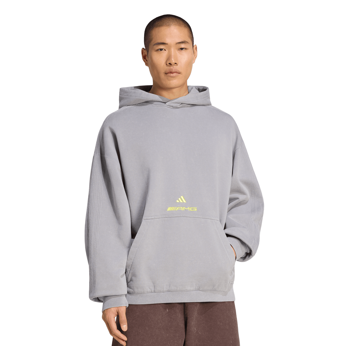 ADIDAS - Amg Washed Hoodie - Uomo - Grey - image 2