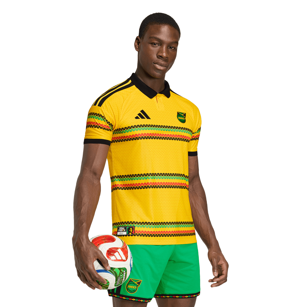 ADIDAS - Maglia Home Giamaica 26 Authentic X Bob Marley - Uomo - Yellow - image 3