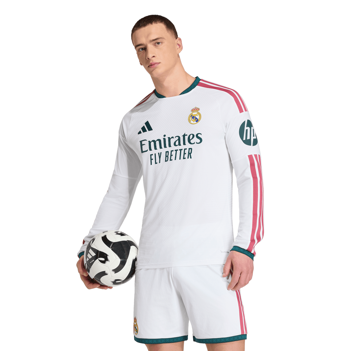 ADIDAS - Real Madrid 26/27 Home Authentic Jersey Long Sleeve - Uomo - White - image 3