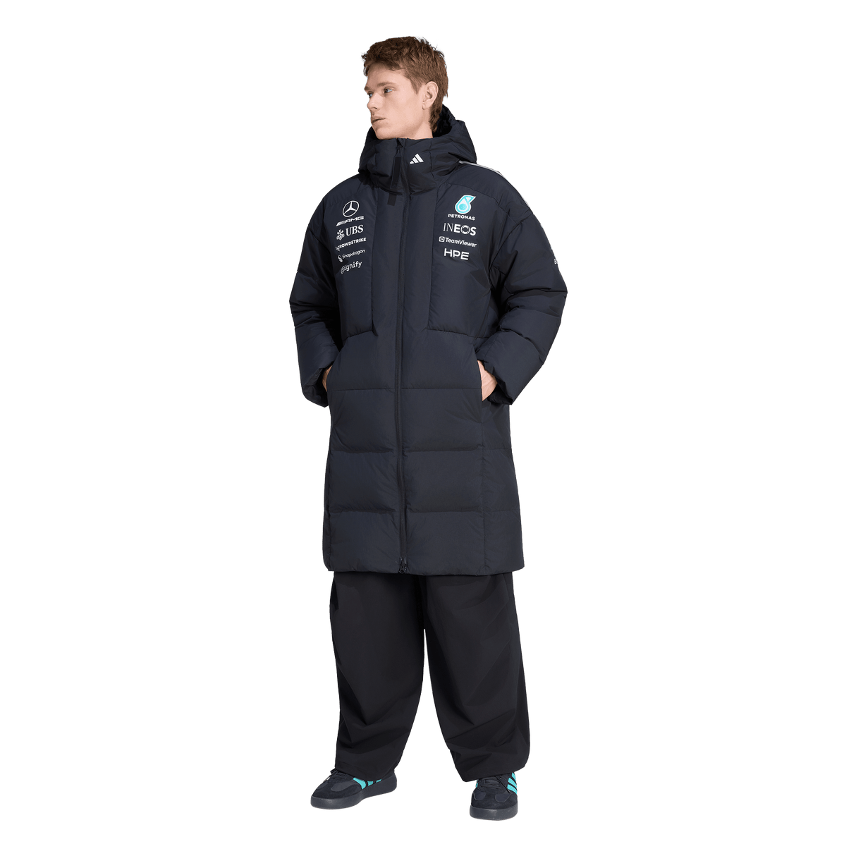 ADIDAS - Giacca Invernale Mercedes-Amg Petronas Formula 1 Team Engineers - Uomo - Black - image 2
