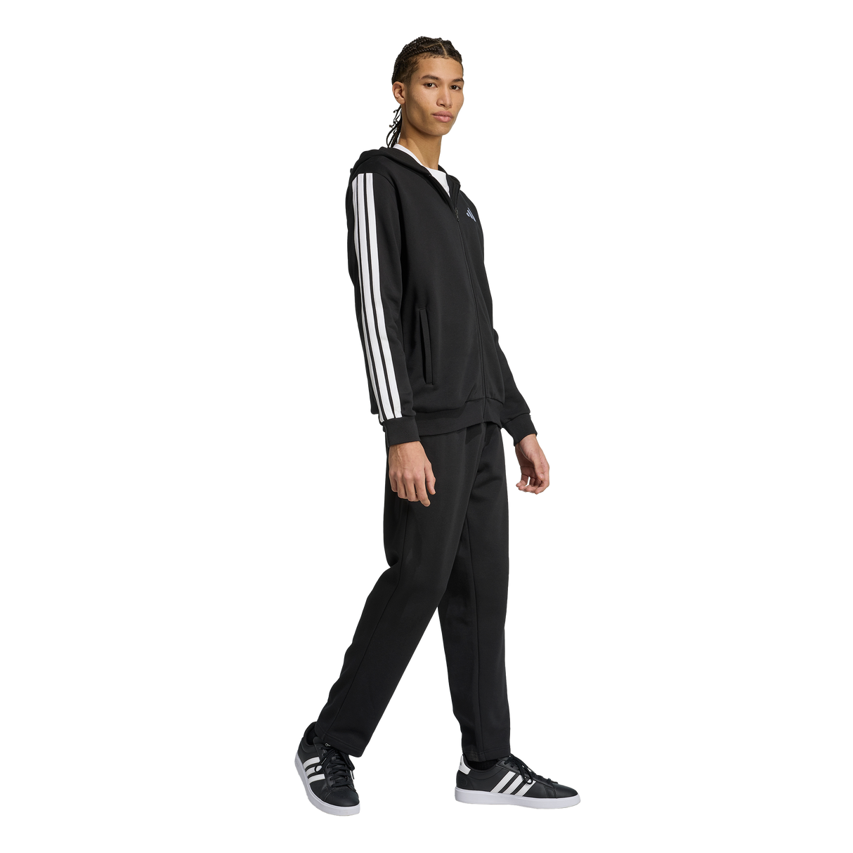 ADIDAS - 3-Stripes Fleece Hooded Tracksuit - Uomo - image 6