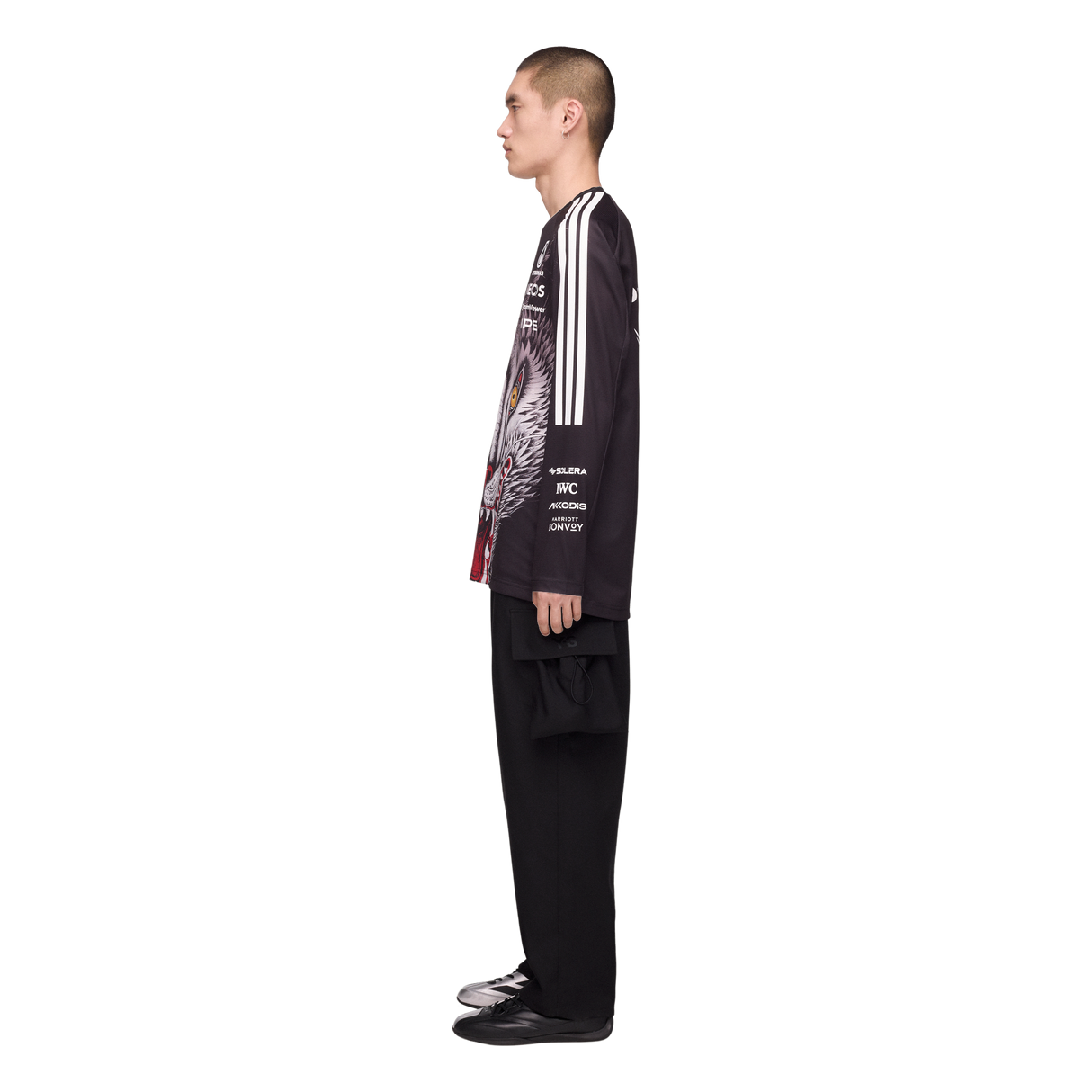 ADIDAS - Y-3 Mercedes - Amg Petronas Formula 1 Team Driver Long Sleeve Jersey - Black - image 4