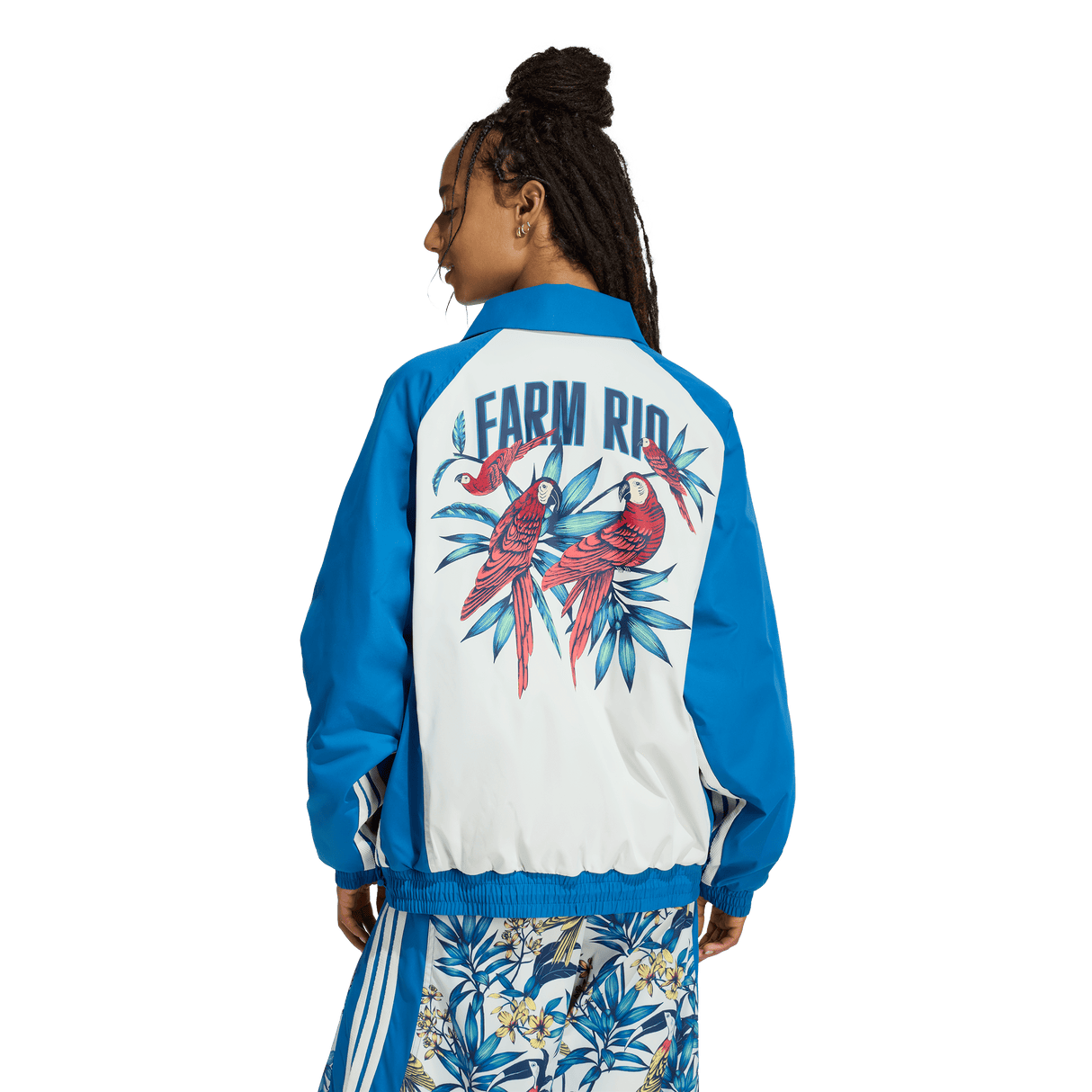 Adidas X Farm Rio Premium Jacket - Donna - Blue - image 3