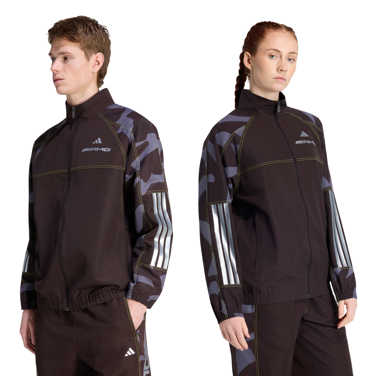 ADIDAS - Amg Camo Woven Track Jacket - Brown - image 8
