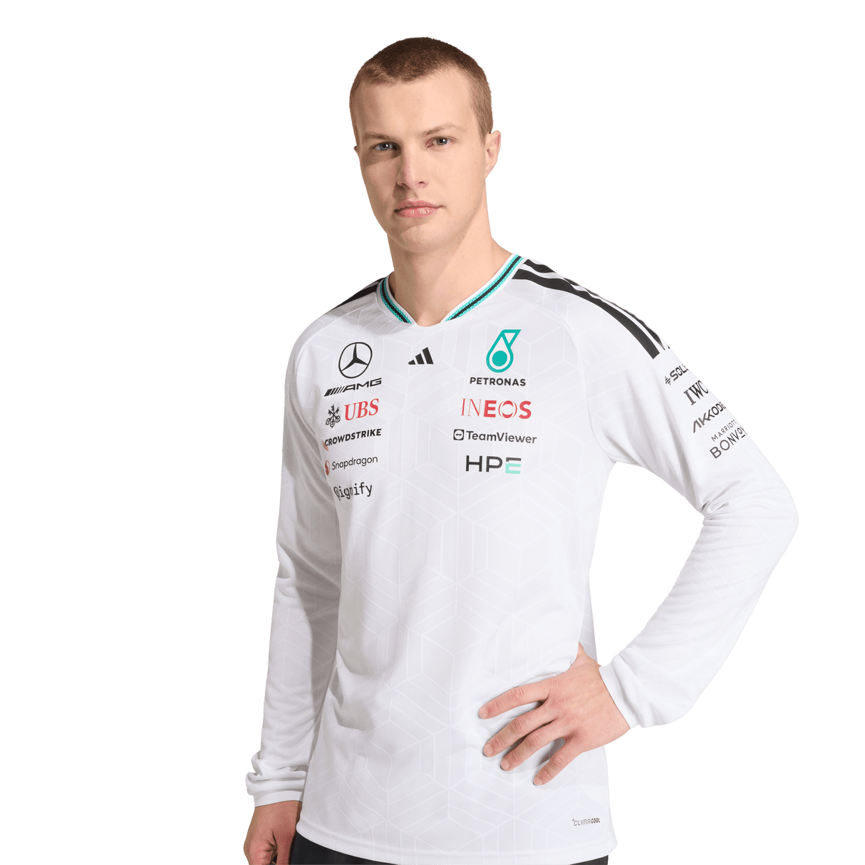 ADIDAS - Maglia Autentica A Maniche Lunghe Mercedes-Amg Petronas Formula 1 Team Driver - Uomo - image 5