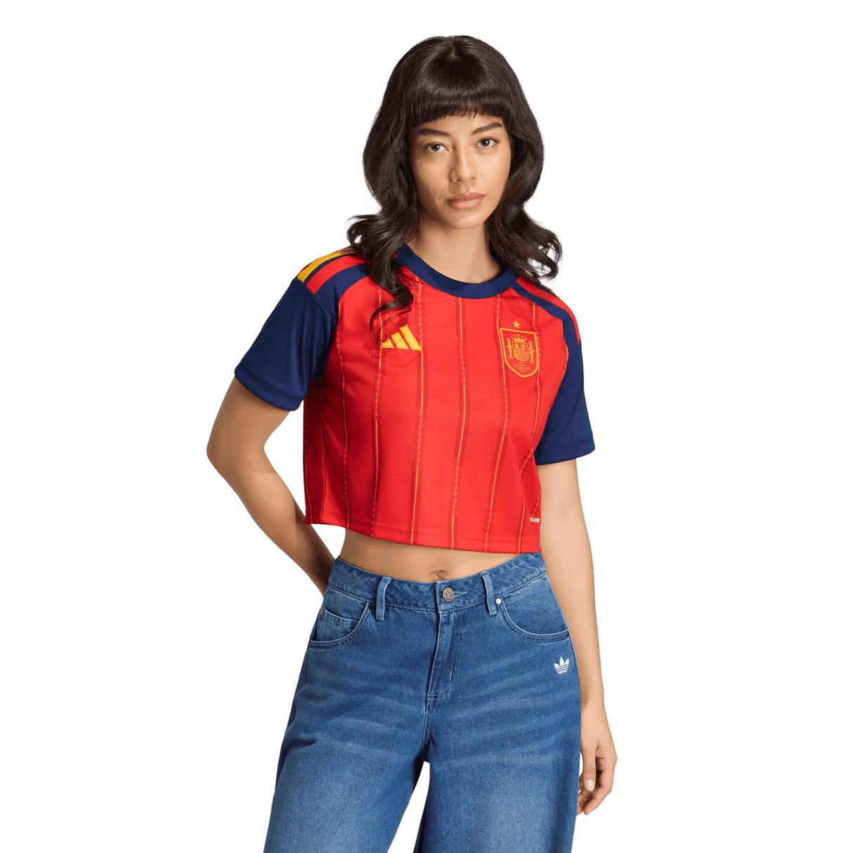 ADIDAS - Maglia Cropped Home Spain 26 - Donna - Red - image 3