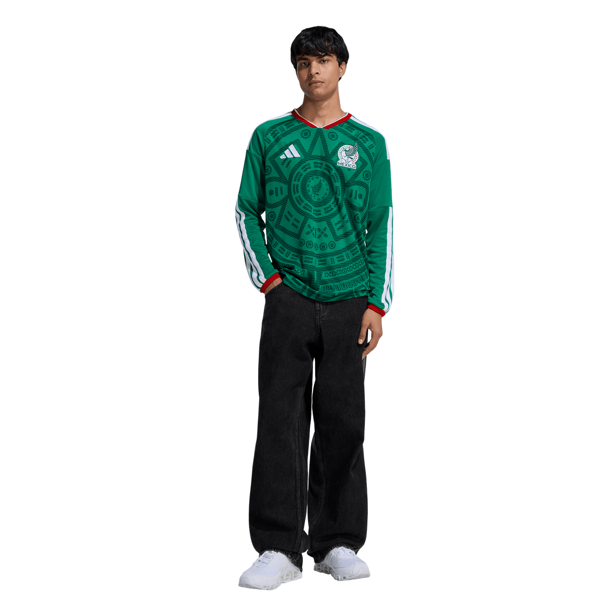 ADIDAS - Maglia Home Long Sleeve Mexico 26 - Uomo - Green - image 5