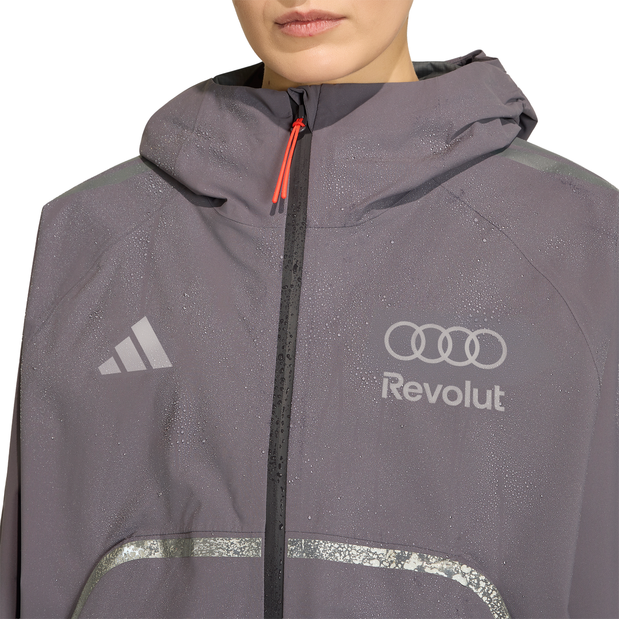 ADIDAS - Audi Revolut Formula One Team 2026 Engineers & Marketing Rain Jacket - Donna - Black - image 7